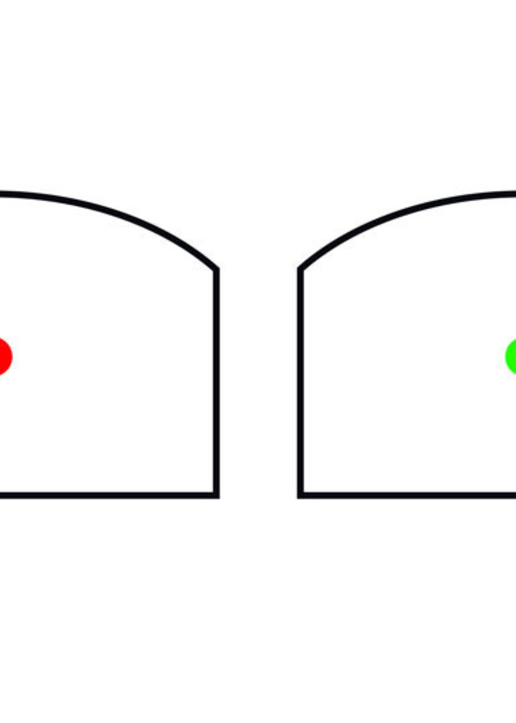 Theta Optics Micro Reflex Sight Red Dot (Black)