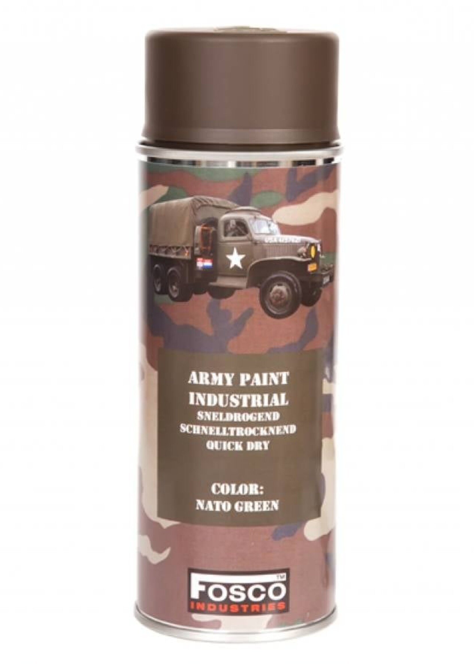 Fosco Spuitbus NATO Green 400ml