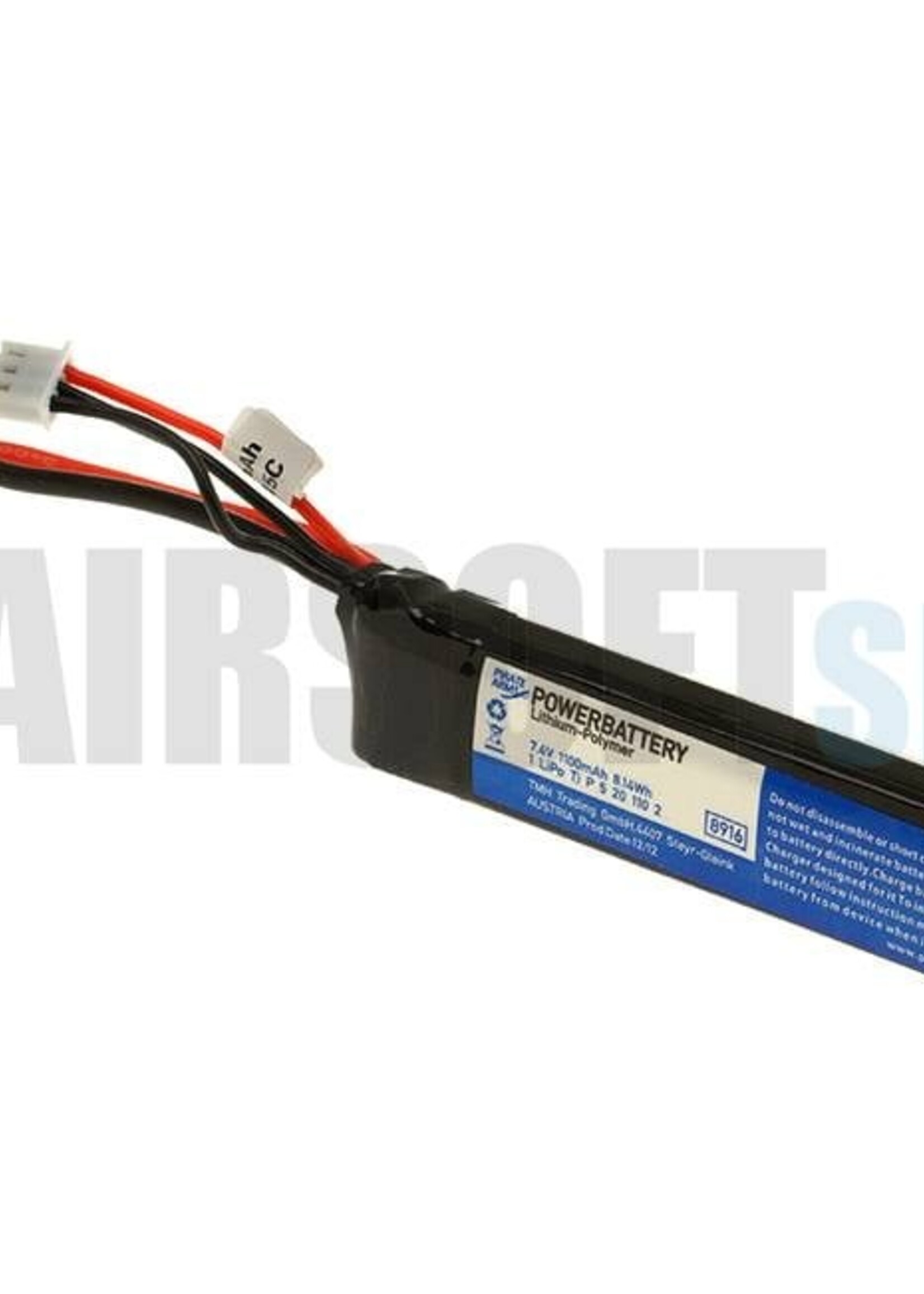 Pirate Arms LiPo 7.4V 1100mAh 15C Stick Type
