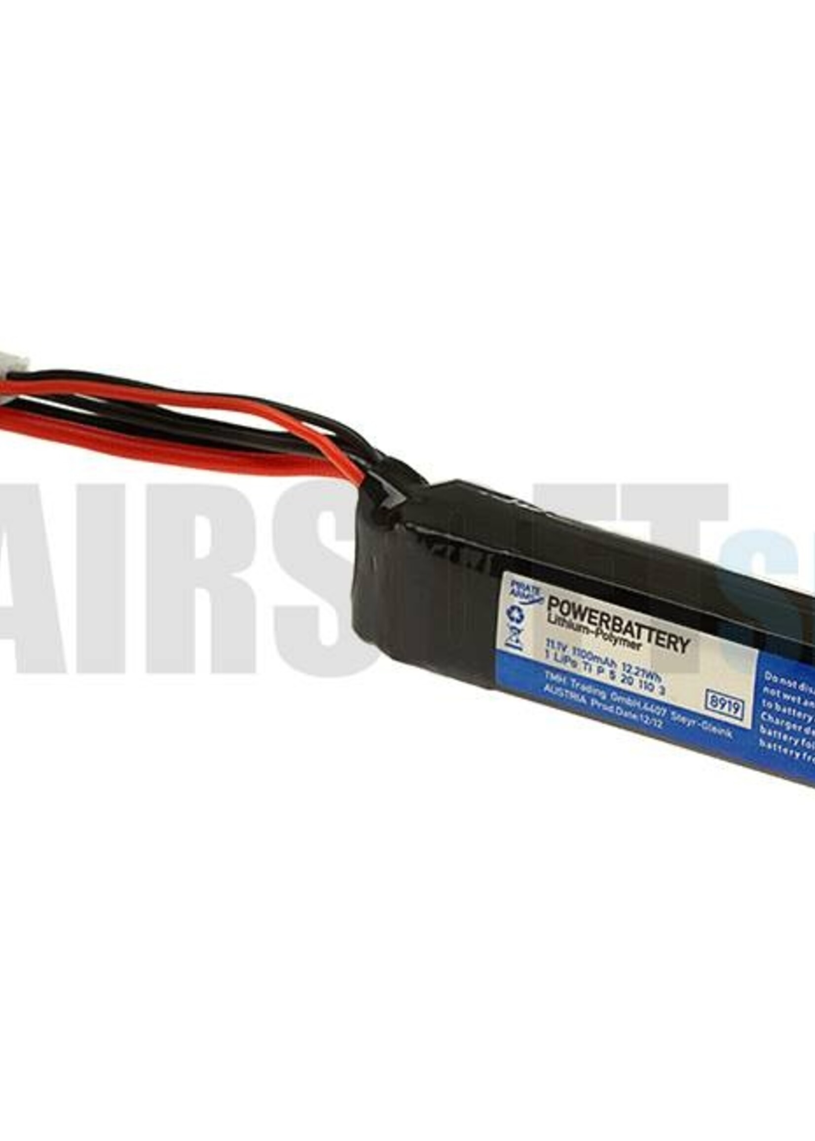 Pirate Arms LiPo 11.1V 1100mAh 15C Stick Type