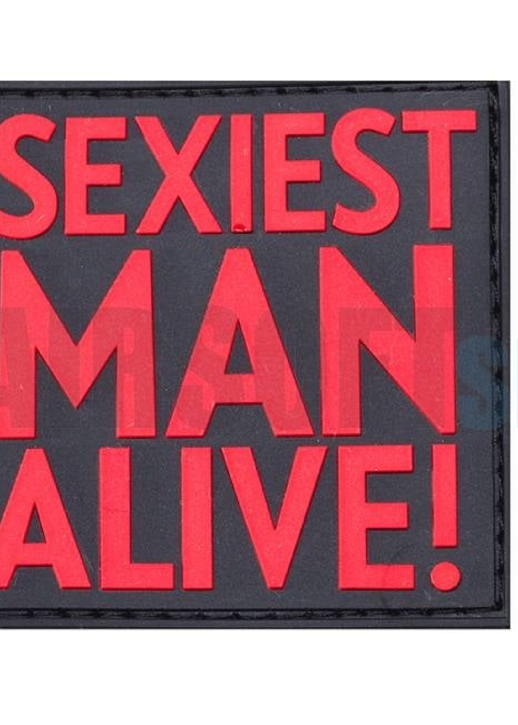 JTG Sexiest Man Alive PVC Patch (Red)