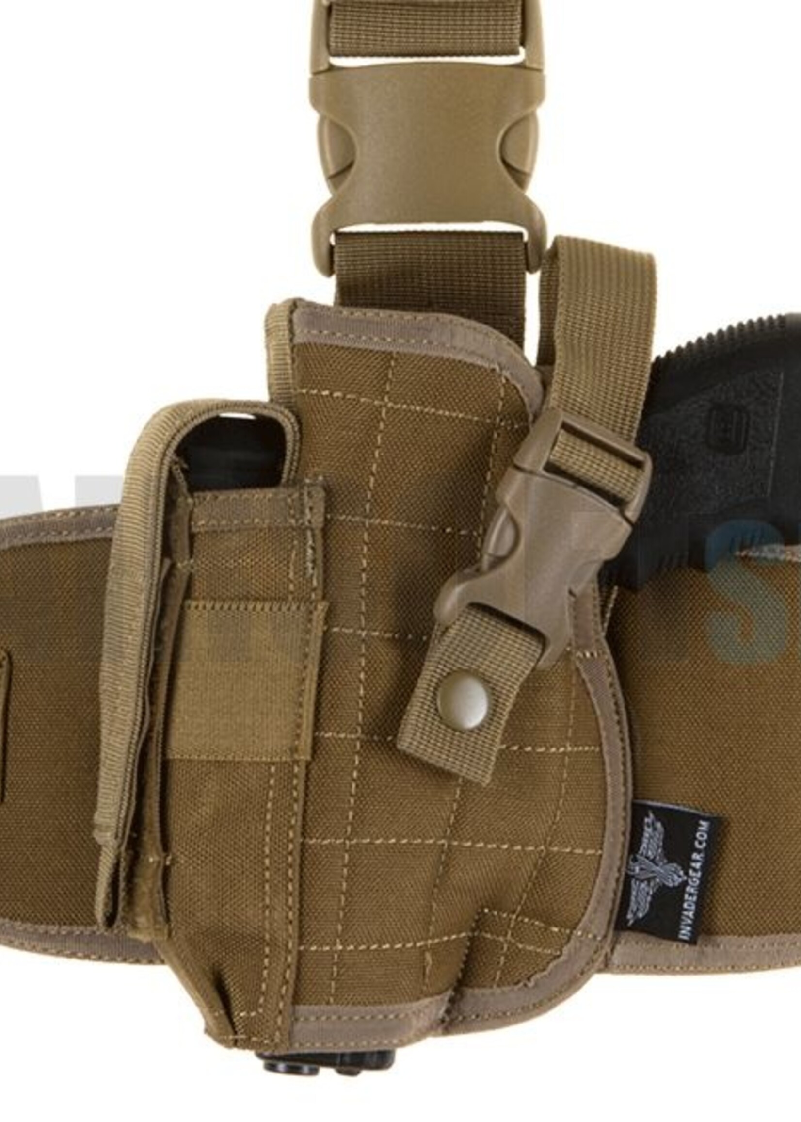 Invader Gear Dropleg Holster LEFT (Coyote Brown)