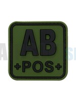 JTG Bloodtype Square PVC Patch AB POS (Forest)