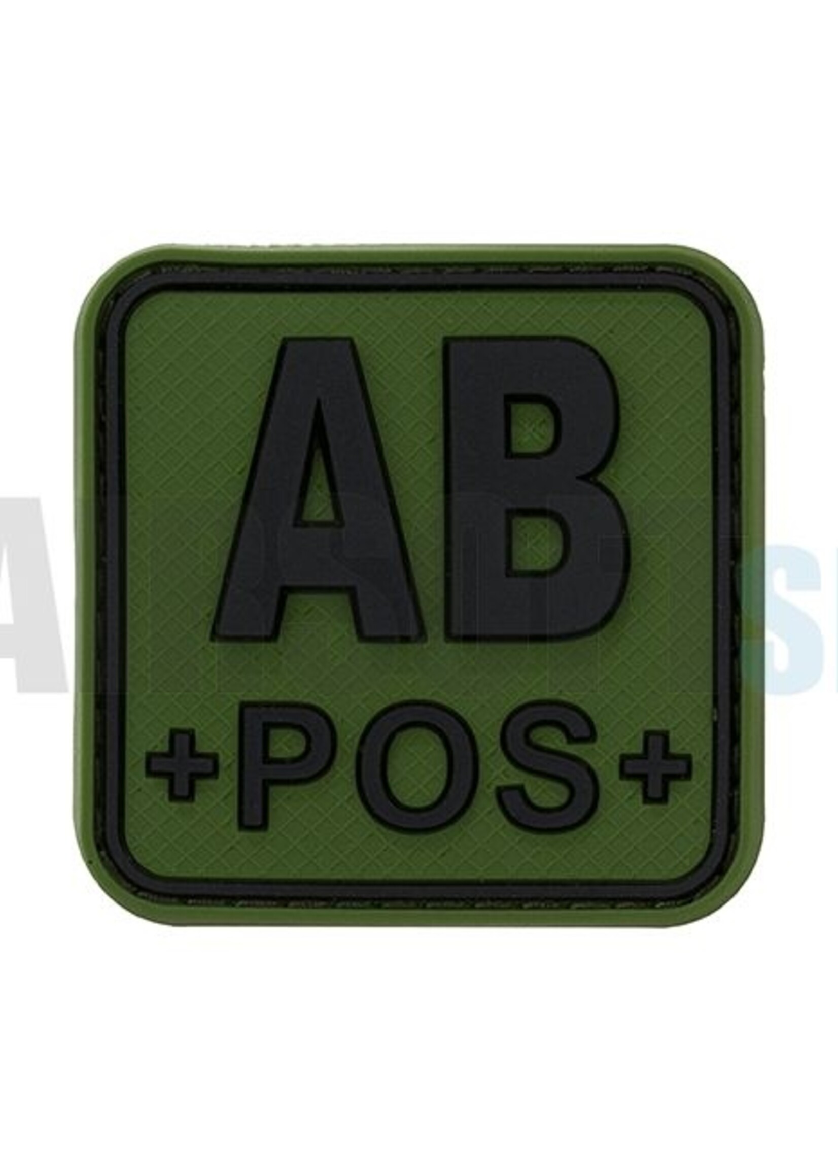JTG Bloodtype Square PVC Patch AB POS (Forest)
