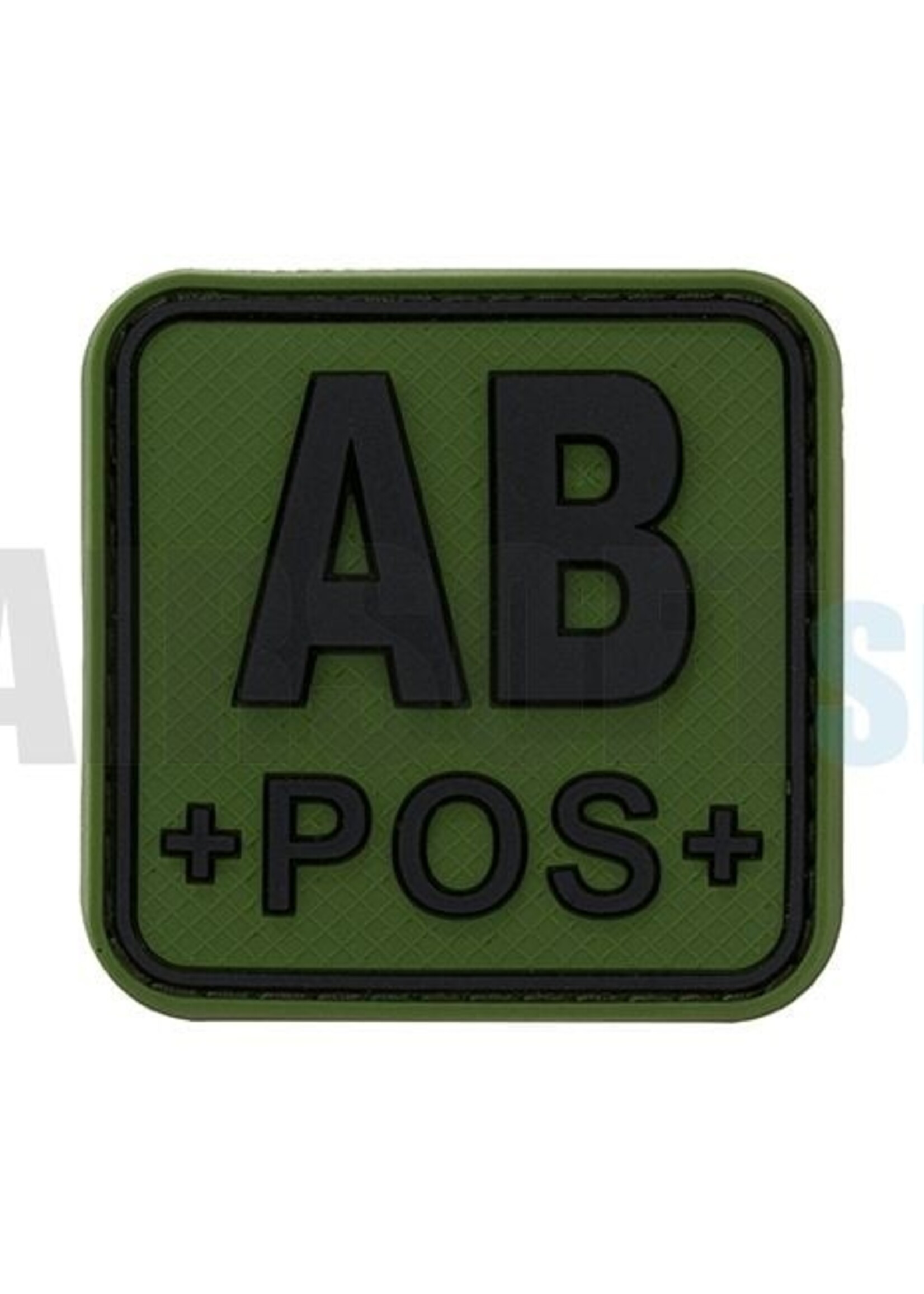 JTG Bloodtype Square PVC Patch AB POS (Forest)