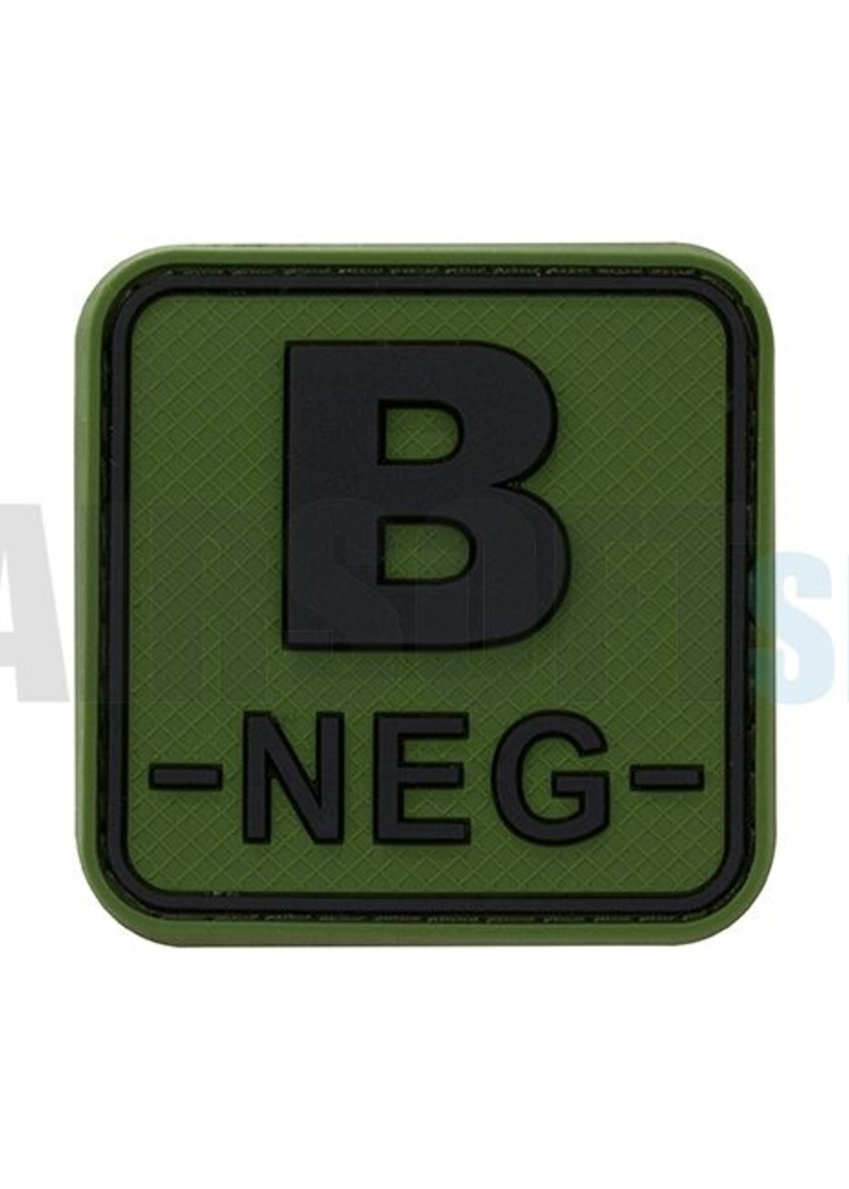 JTG Bloodtype Square PVC Patch B NEG (Forest)