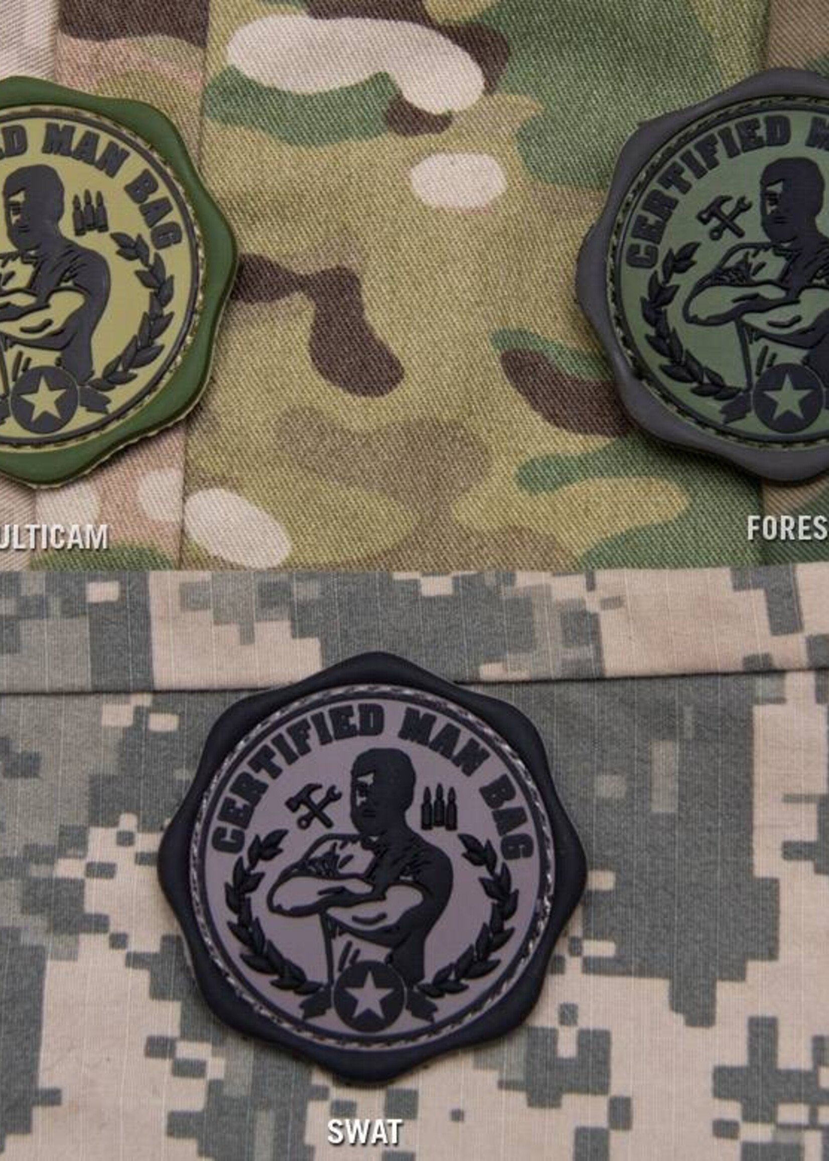 MIL-SPEC MONKEY Certified Man Bag PVC Patch