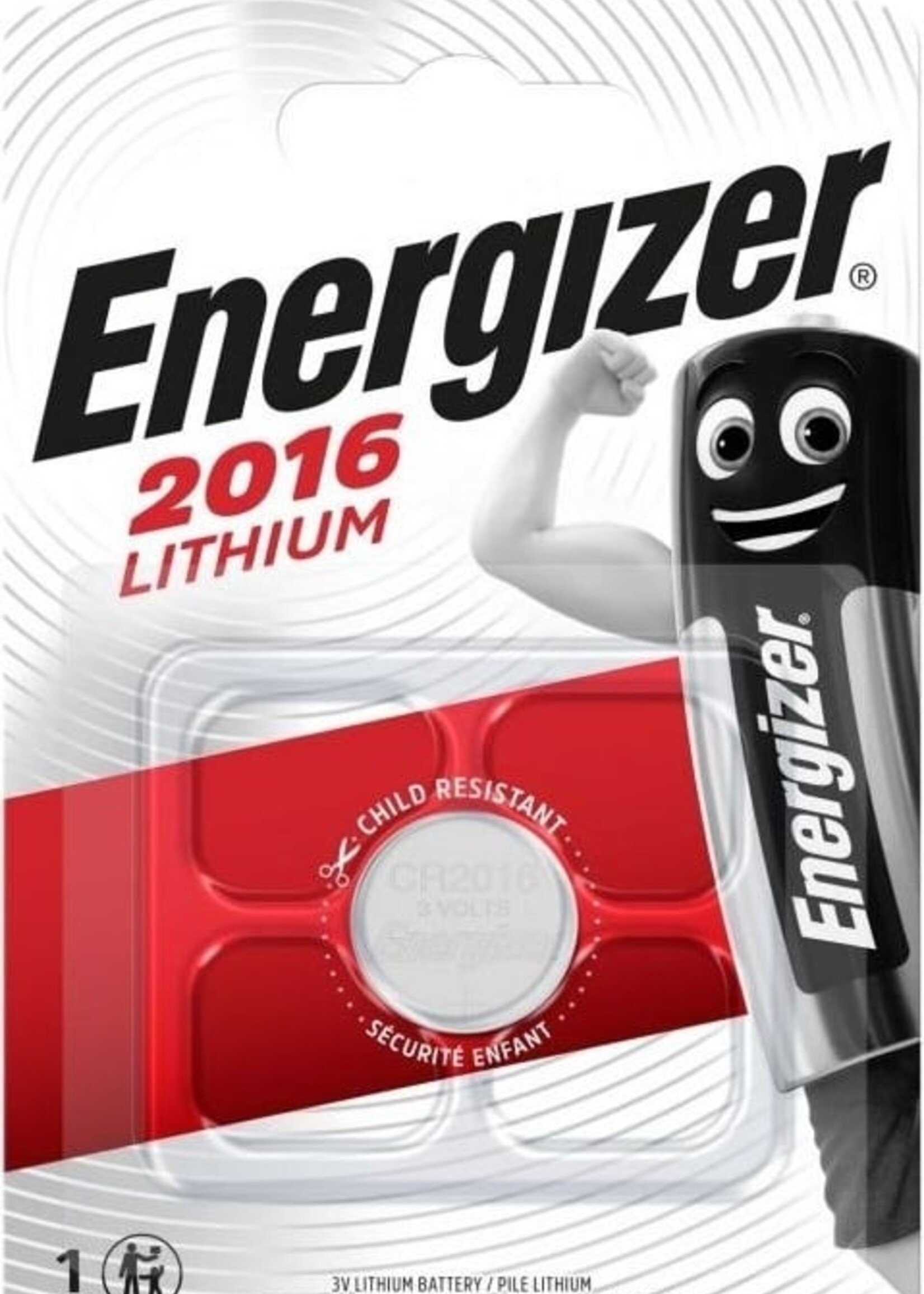 Energizer CR2016 Lithium 3V Batterij