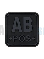 JTG Bloodtype Square PVC Patch AB POS (Blackops)