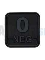 JTG Bloodtype Square PVC Patch O NEG (Blackops)