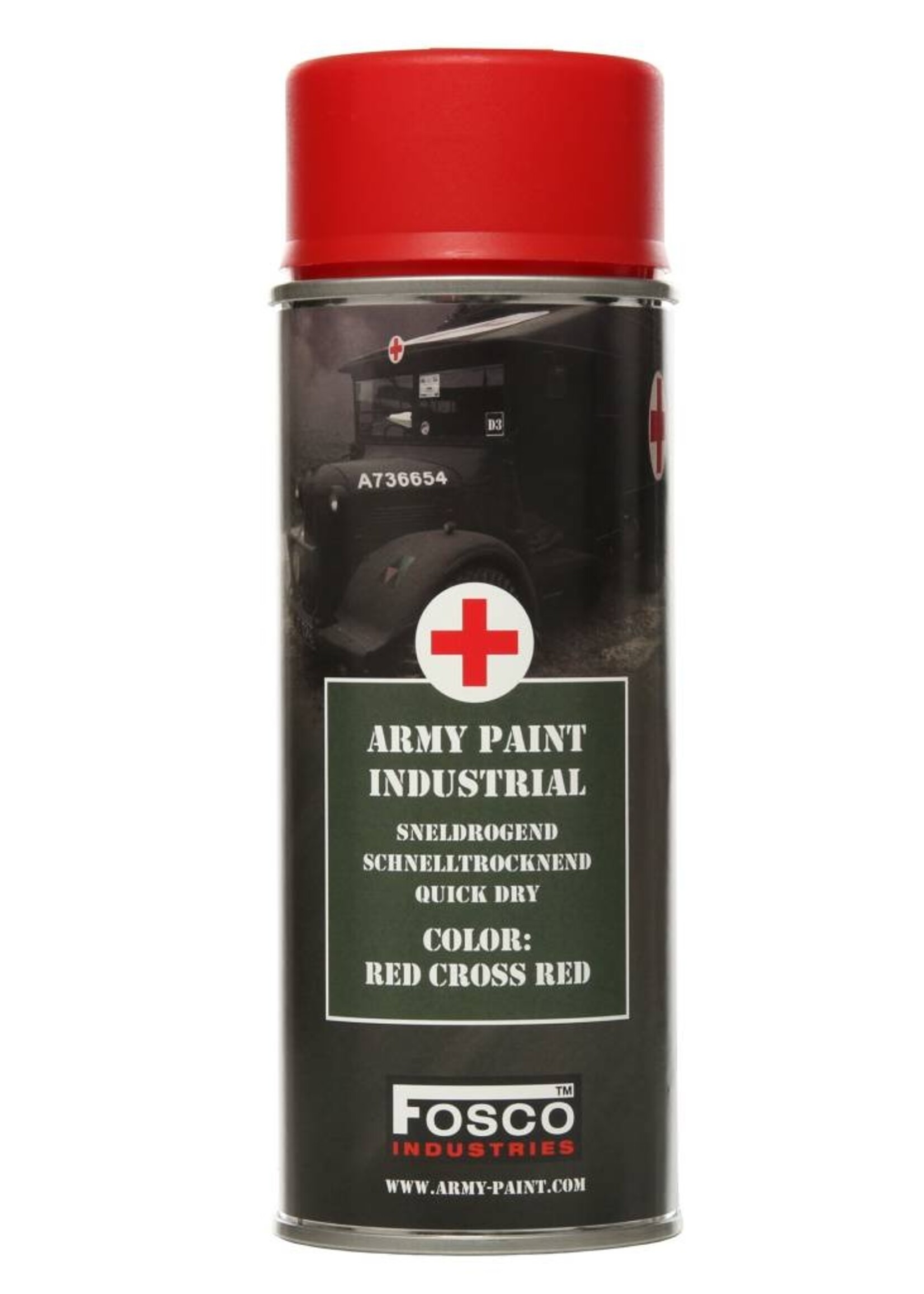 Fosco Spuitbus Red Cross Red 400ml