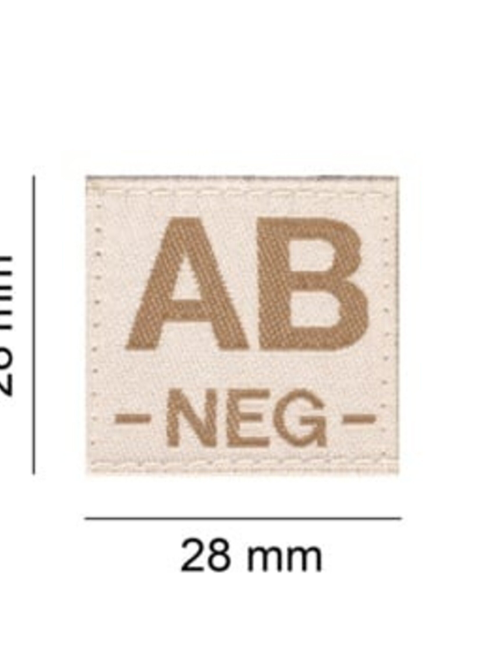Claw Gear AB NEG Bloodgroup Patch (Desert)