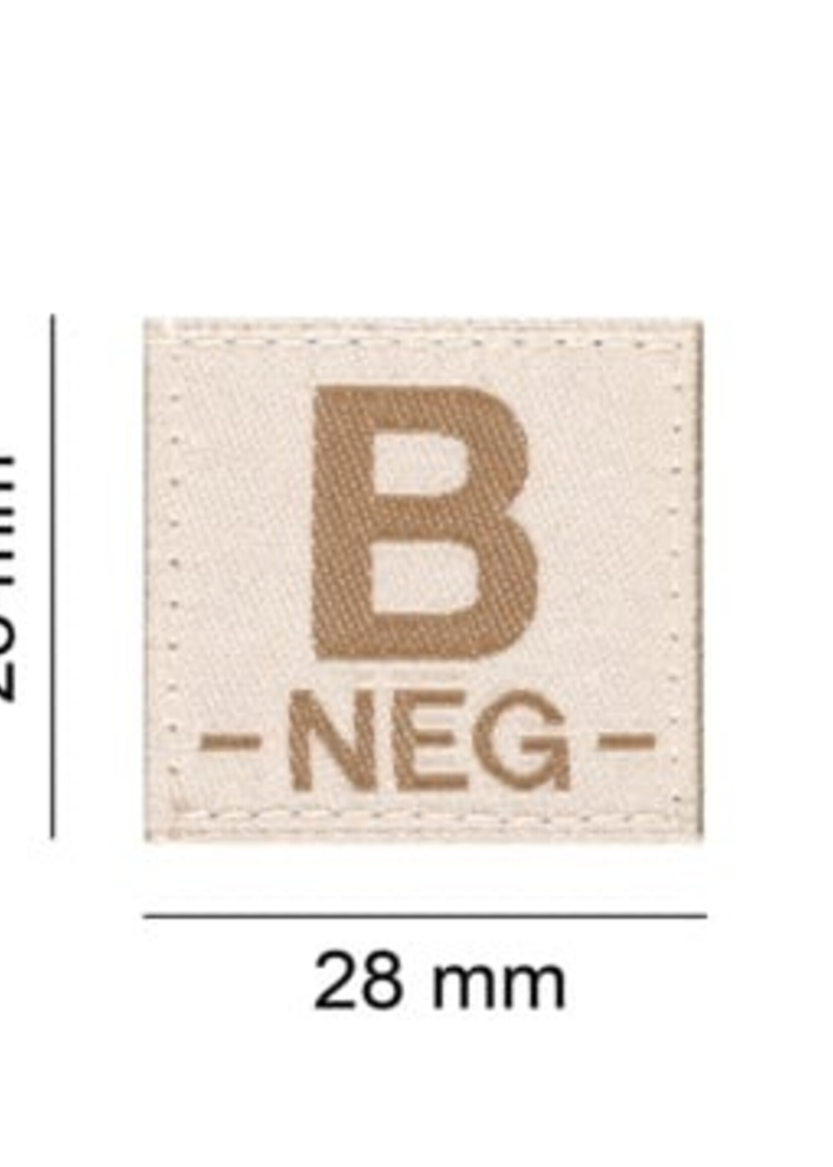 Claw Gear B NEG Bloodgroup Patch (Desert)