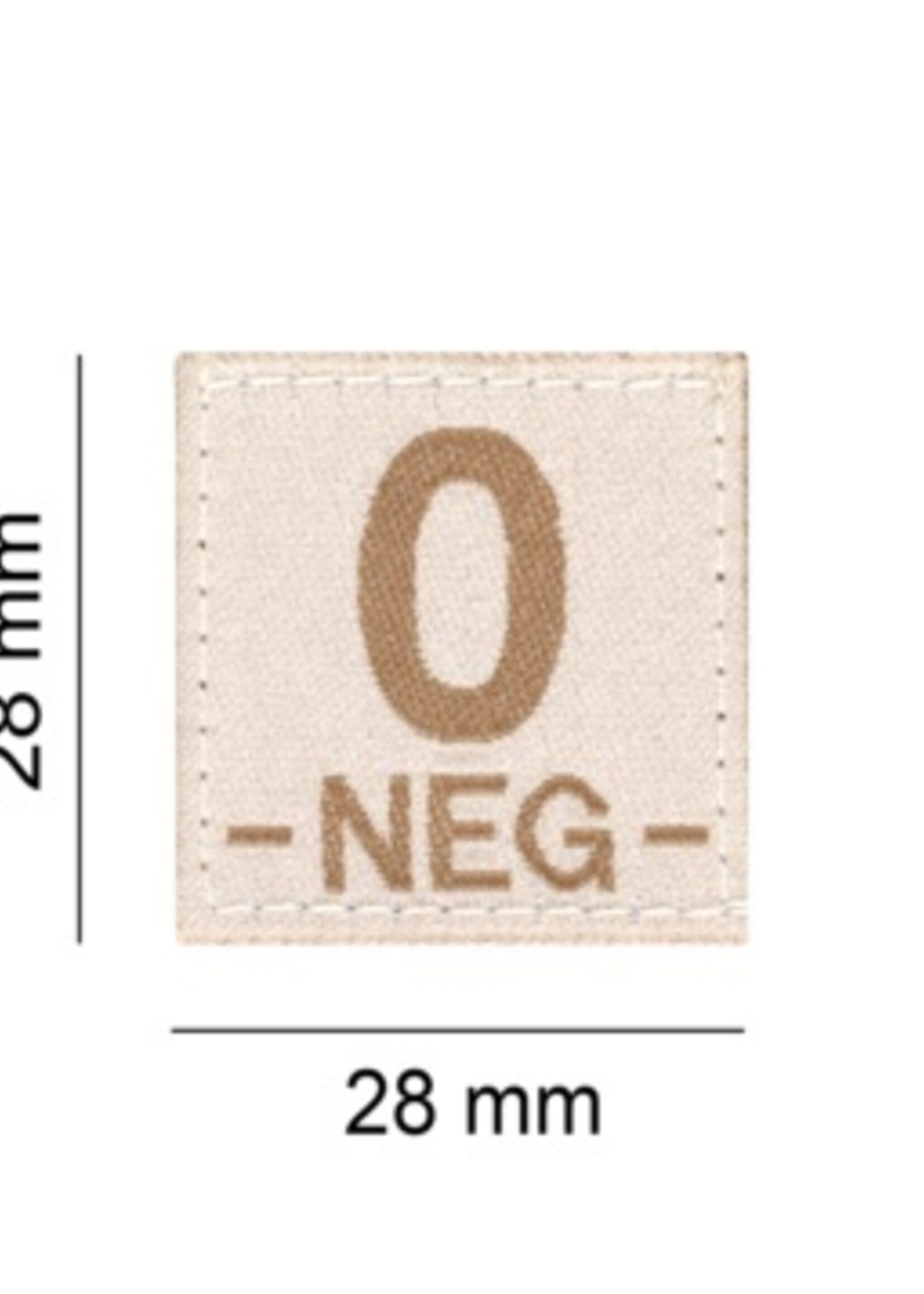 Claw Gear O NEG Bloodgroup Patch (Desert)