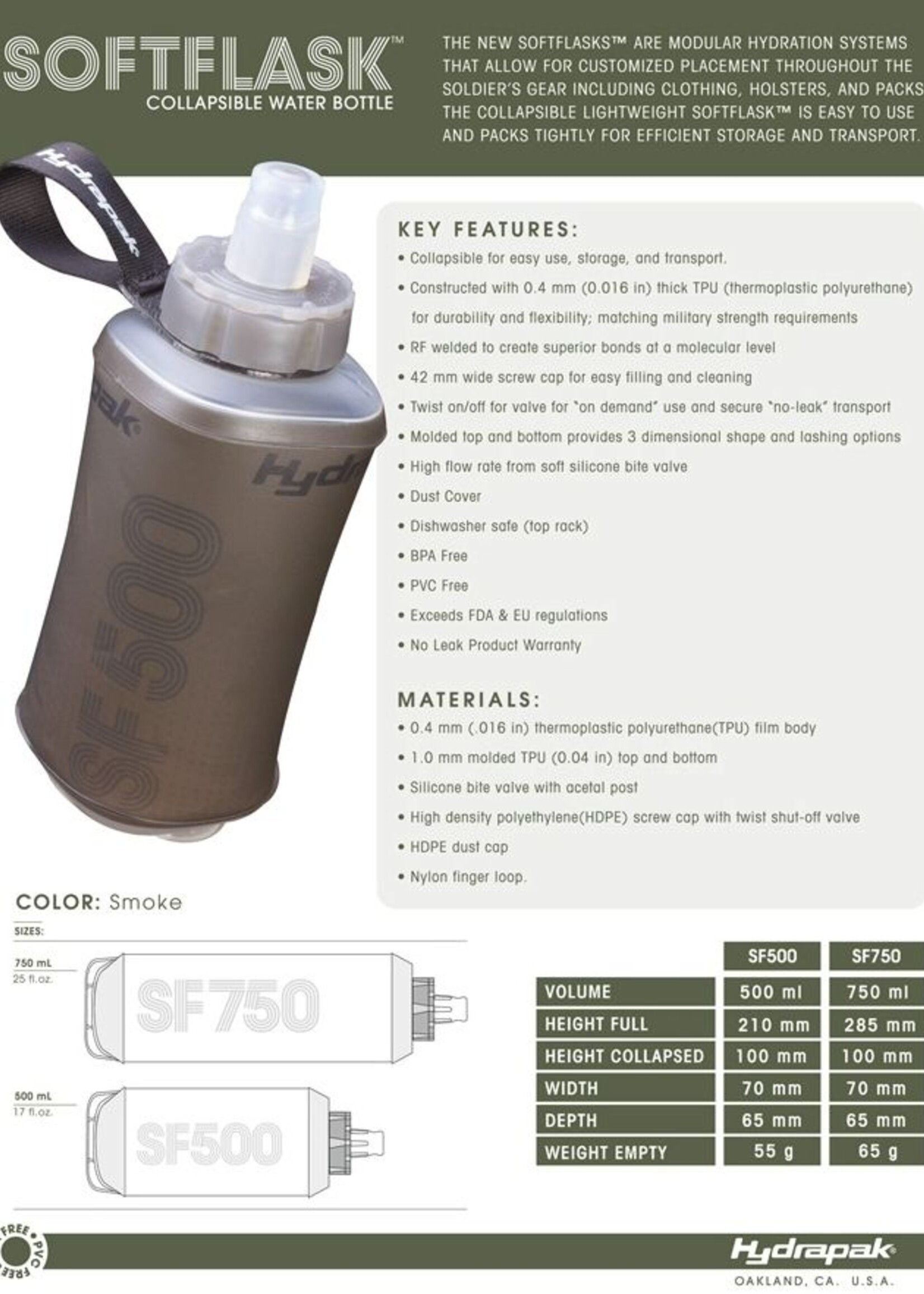 Hydrapak SF500 Tactical SoftFlask