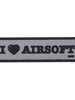 101 Inc I Love Airsoft PVC Patch (Grey)