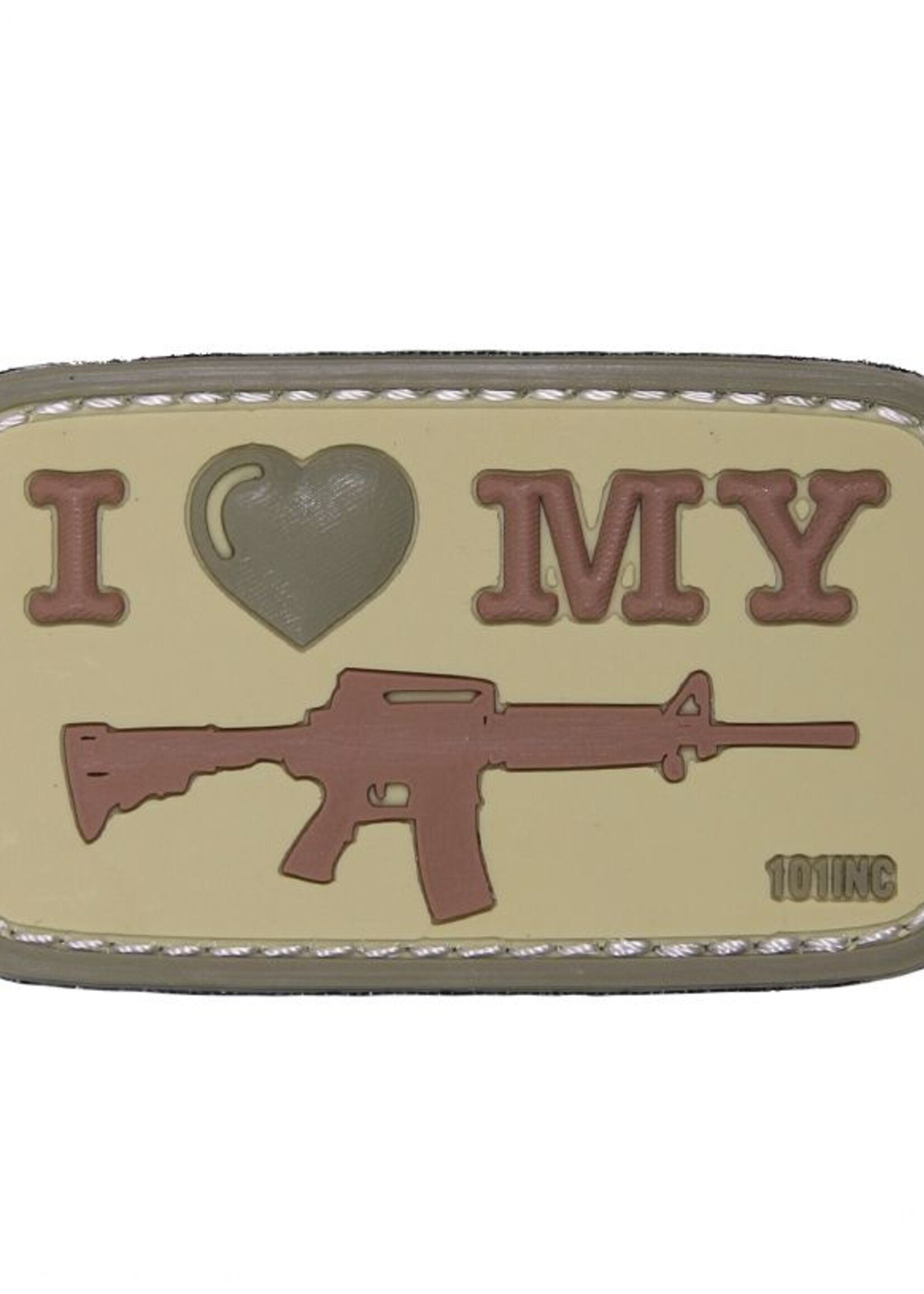 101 Inc I Love My M4 PVC Patch (Coyote)