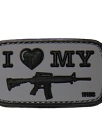 101 Inc I Love My M4 PVC Patch (Grey)