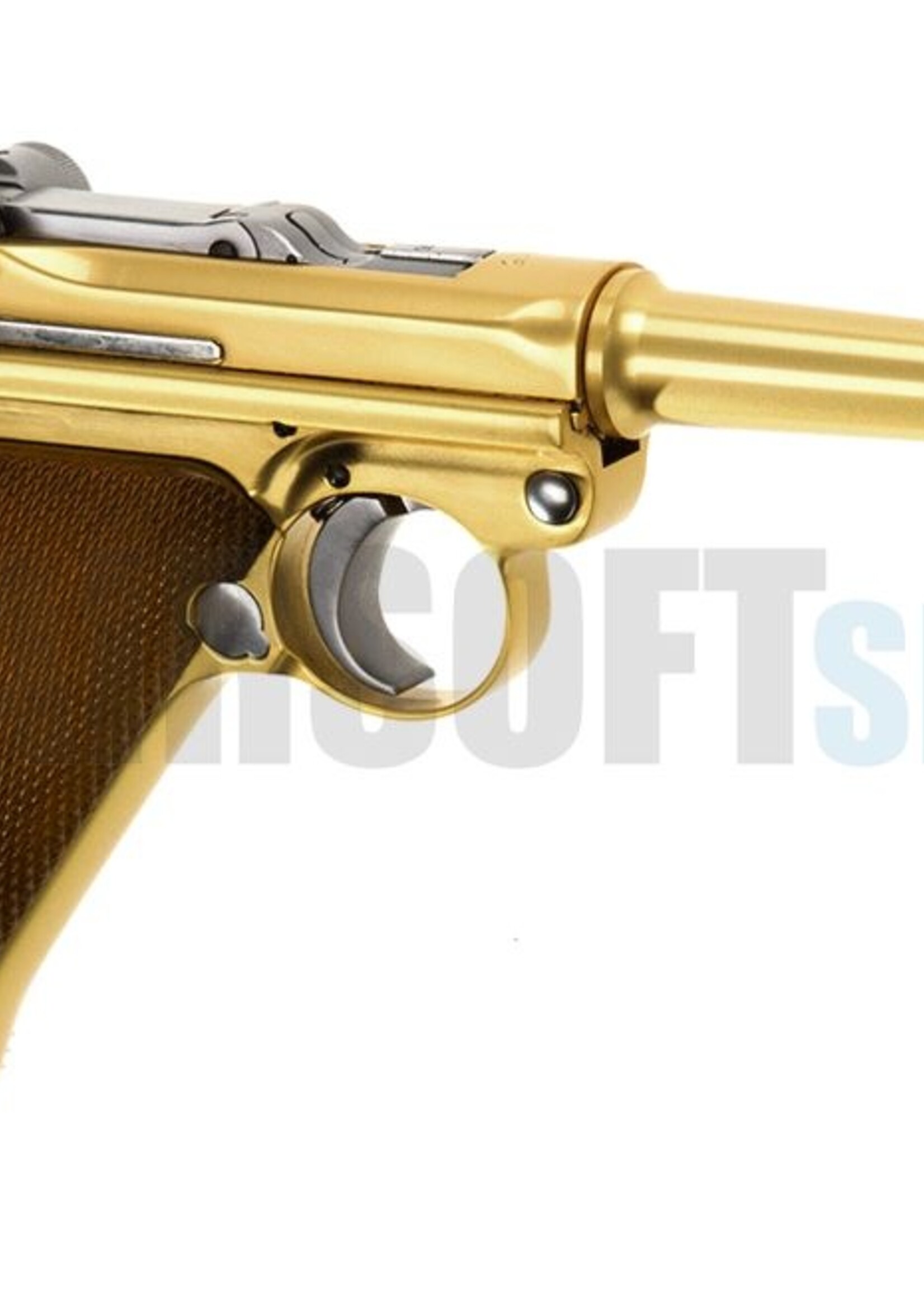 WE P08 Full Metal Gold GBB