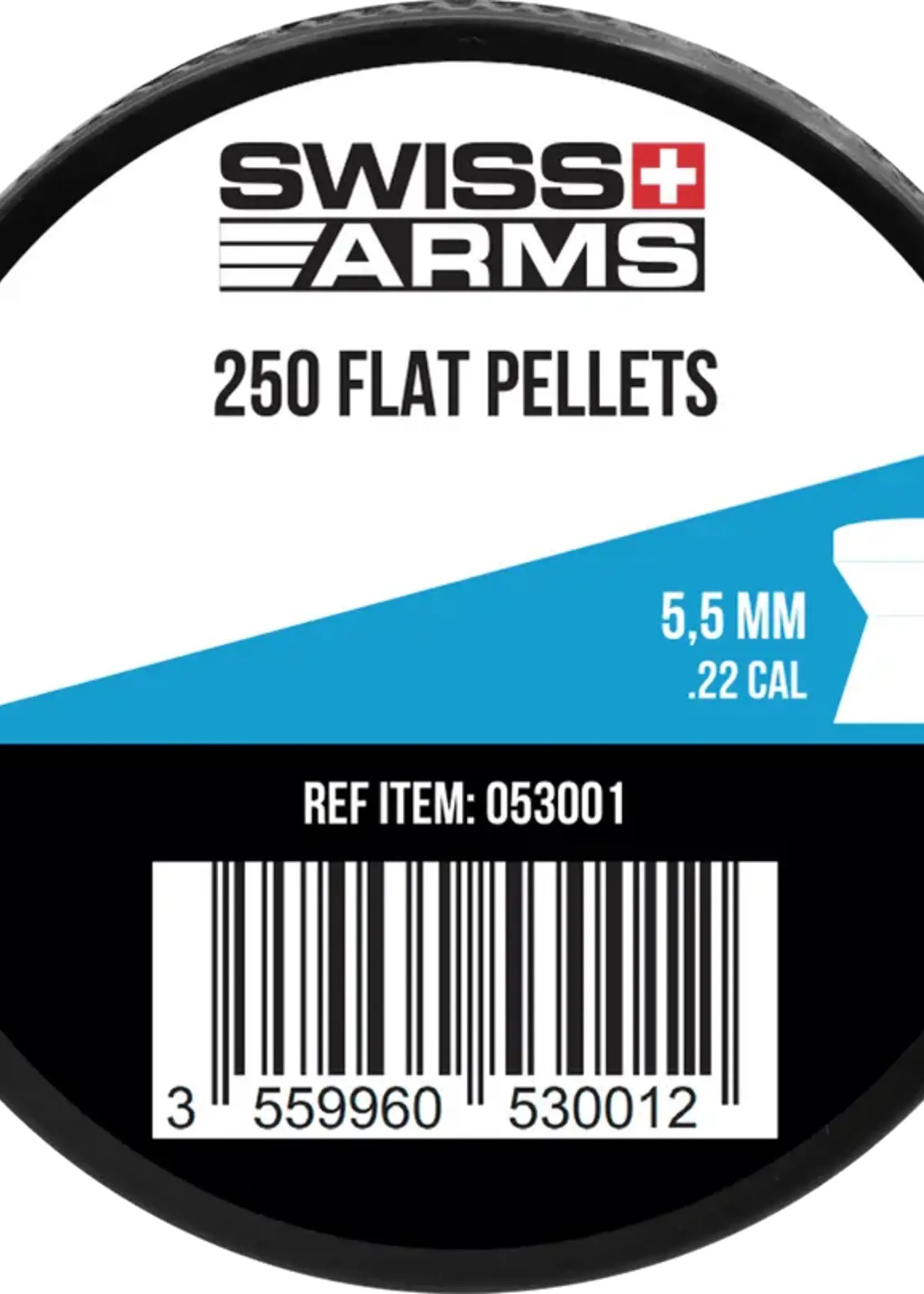 Swiss Arms High Quality Flat Pellets 5.5mm 250pcs