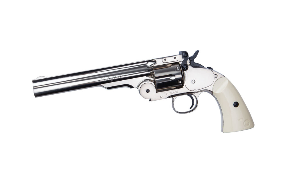 6" Schofield 4.5mm Airgun (Silver & Ivory Grip)