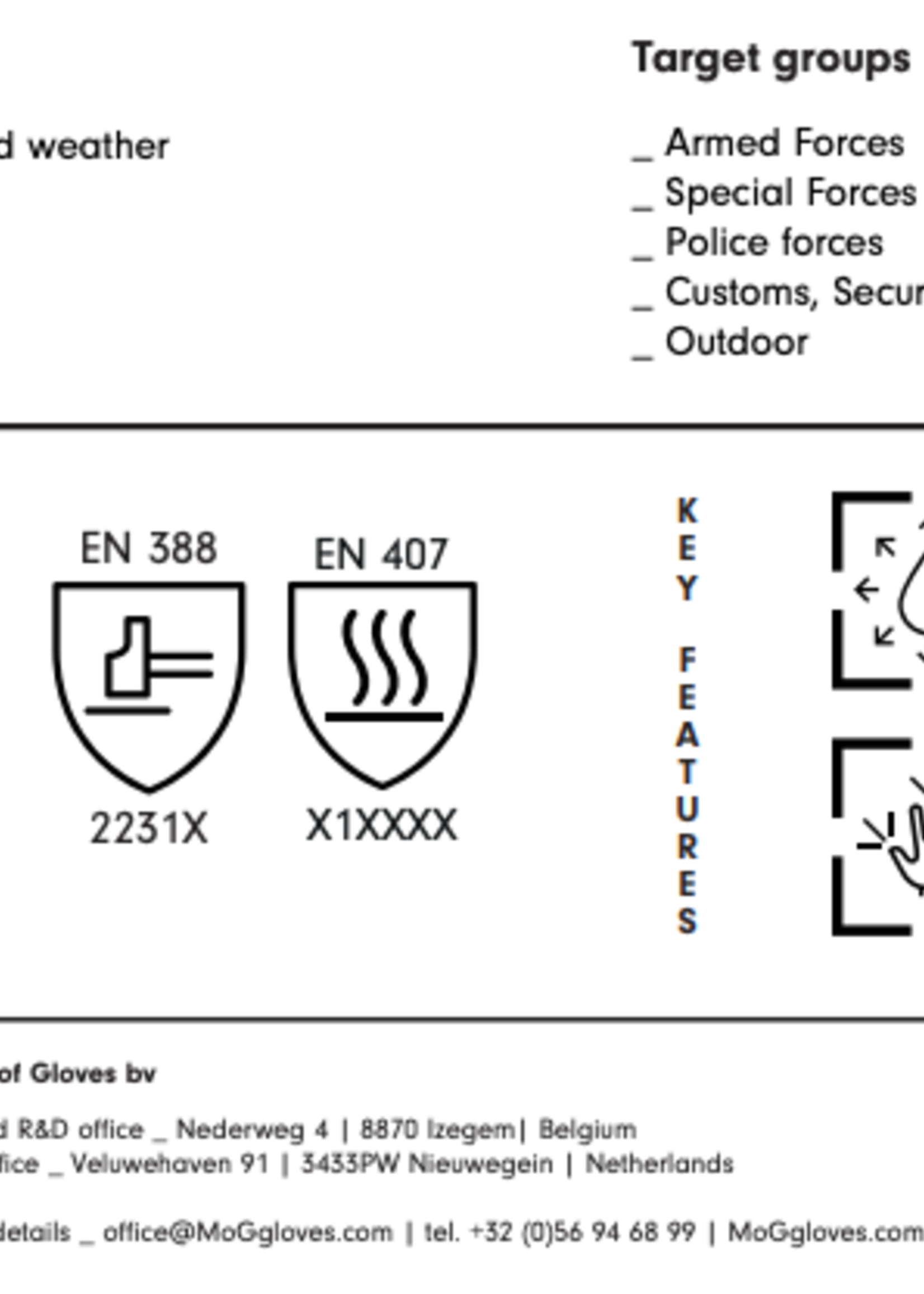 MoG Target 5505B Polar Winter Gloves (Coyote)