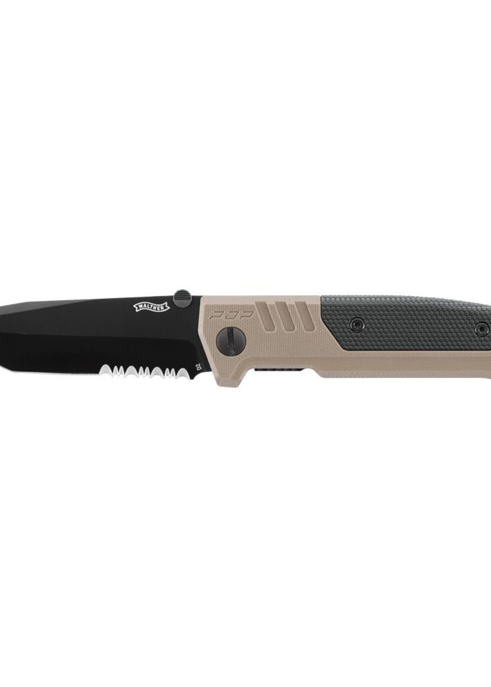 Walther PDP Tanto Knife Serrated (FDE)