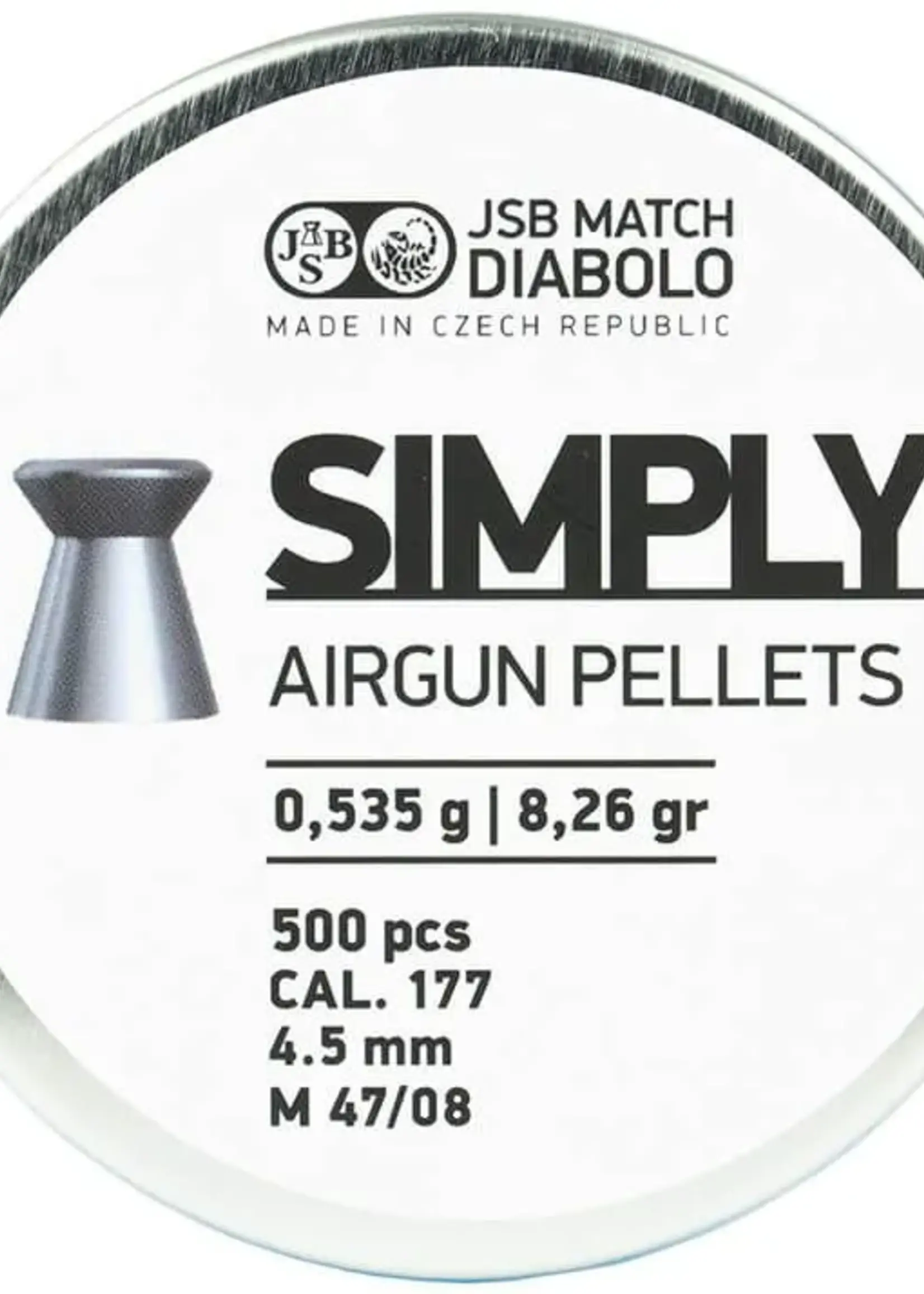 JSB Simply 4.5mm 8.26 grain 500pcs