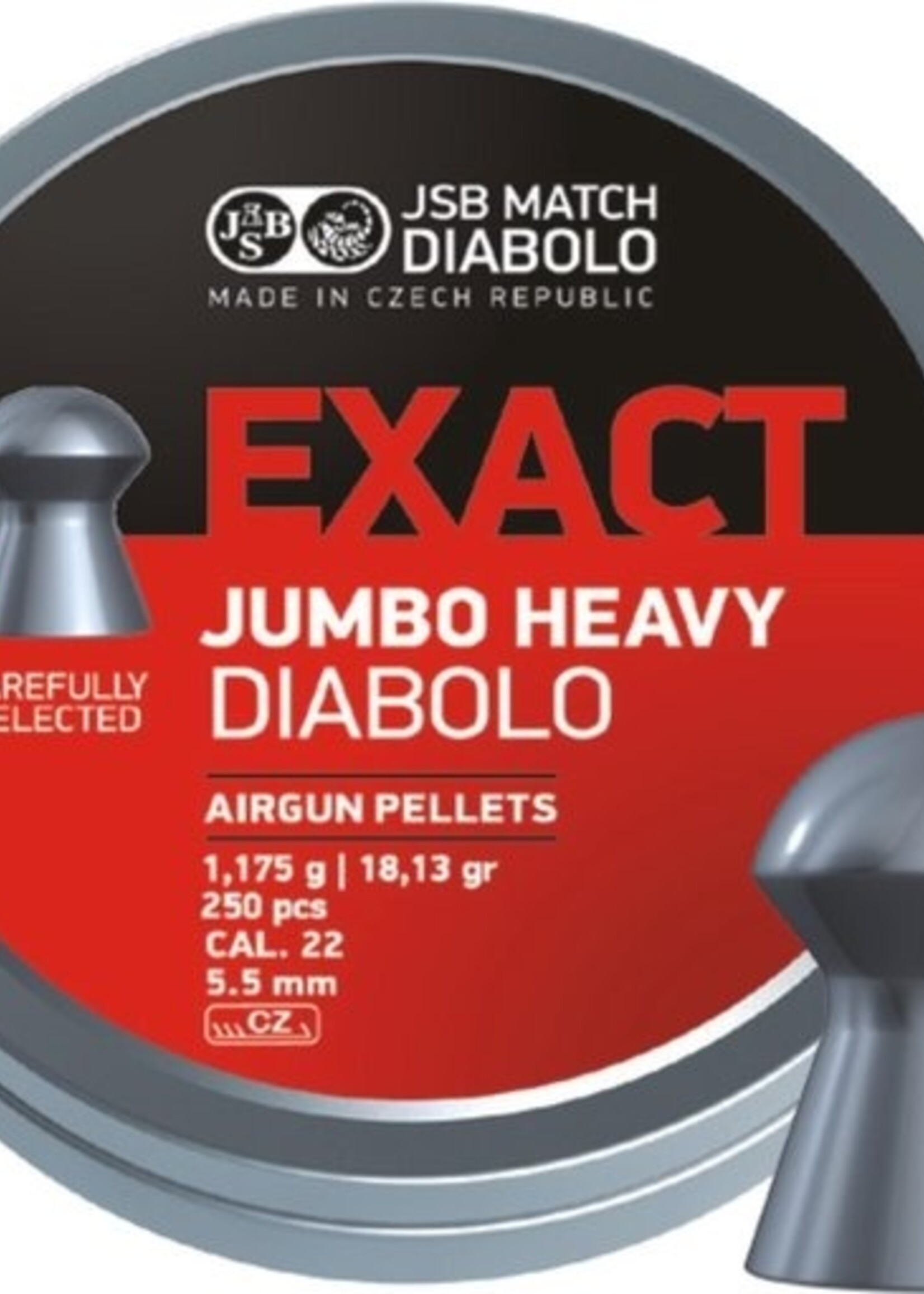 JSB Exact Diabolo Jumbo 5.5mm 15.89 grain 250pcs