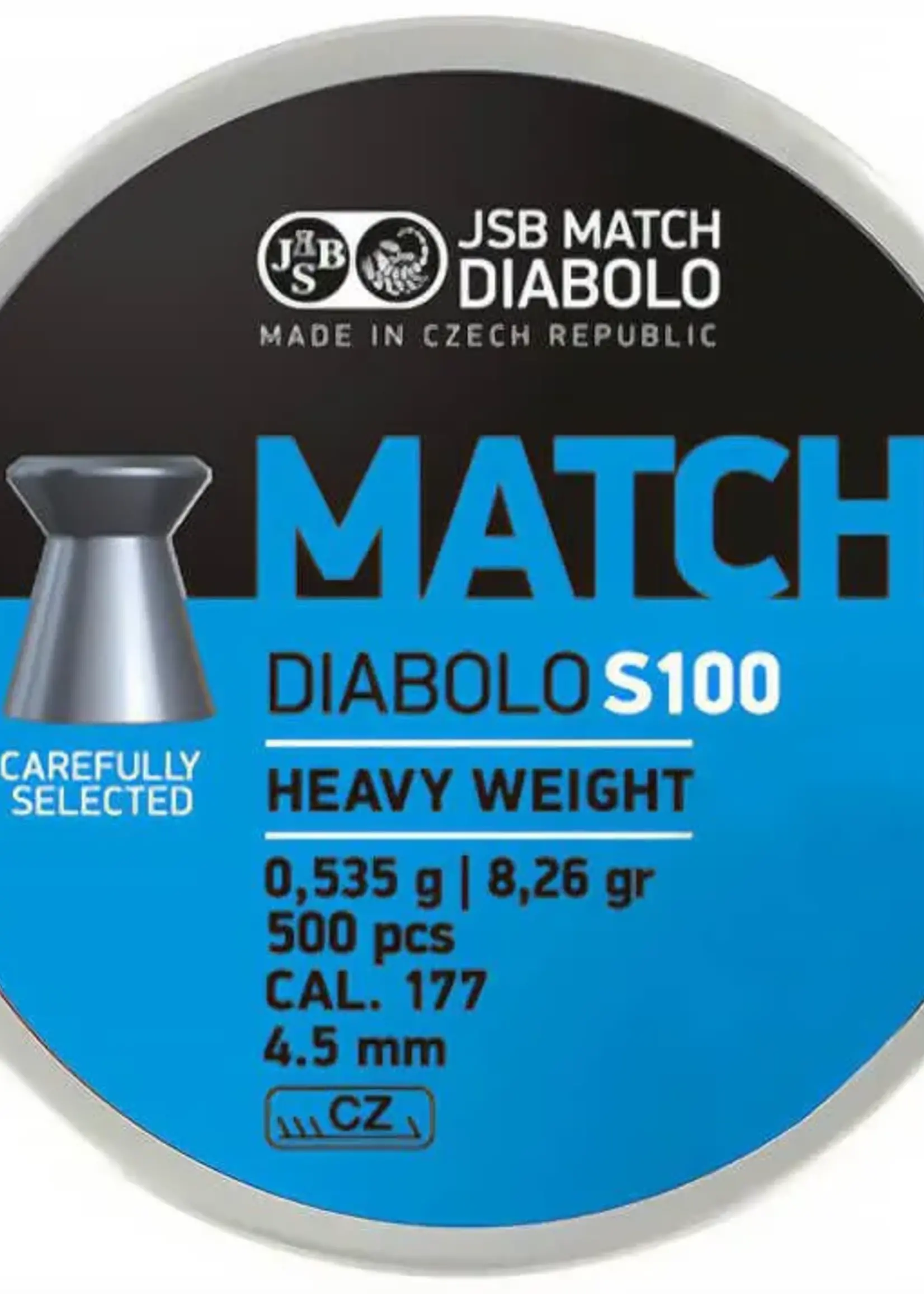 JSB Match S100 4.5mm 8.26 grain 500pcs