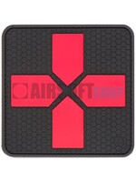 JTG Big Red Cross Medic Rubber Patch (Blackmedic)