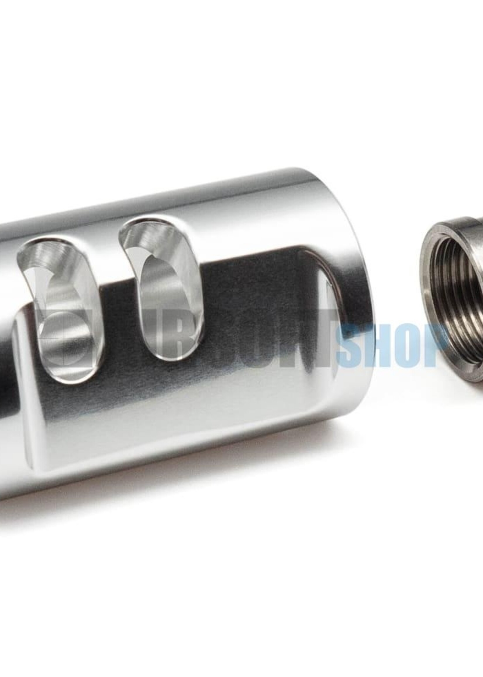 TTI Airsoft AAP-01 Type-A Compensator 14mm CCW (Silver)