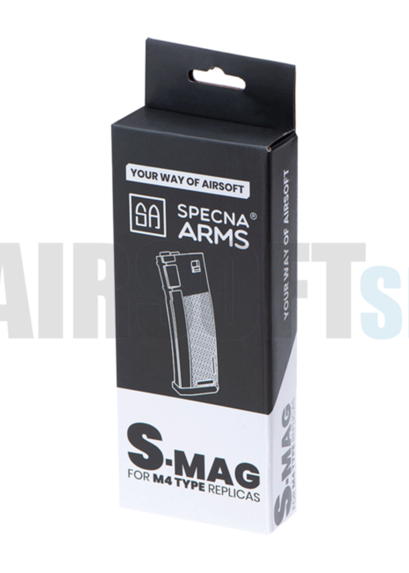 Specna Arms M4/M16 Polymer S-Mag Midcap 125rds (Black)
