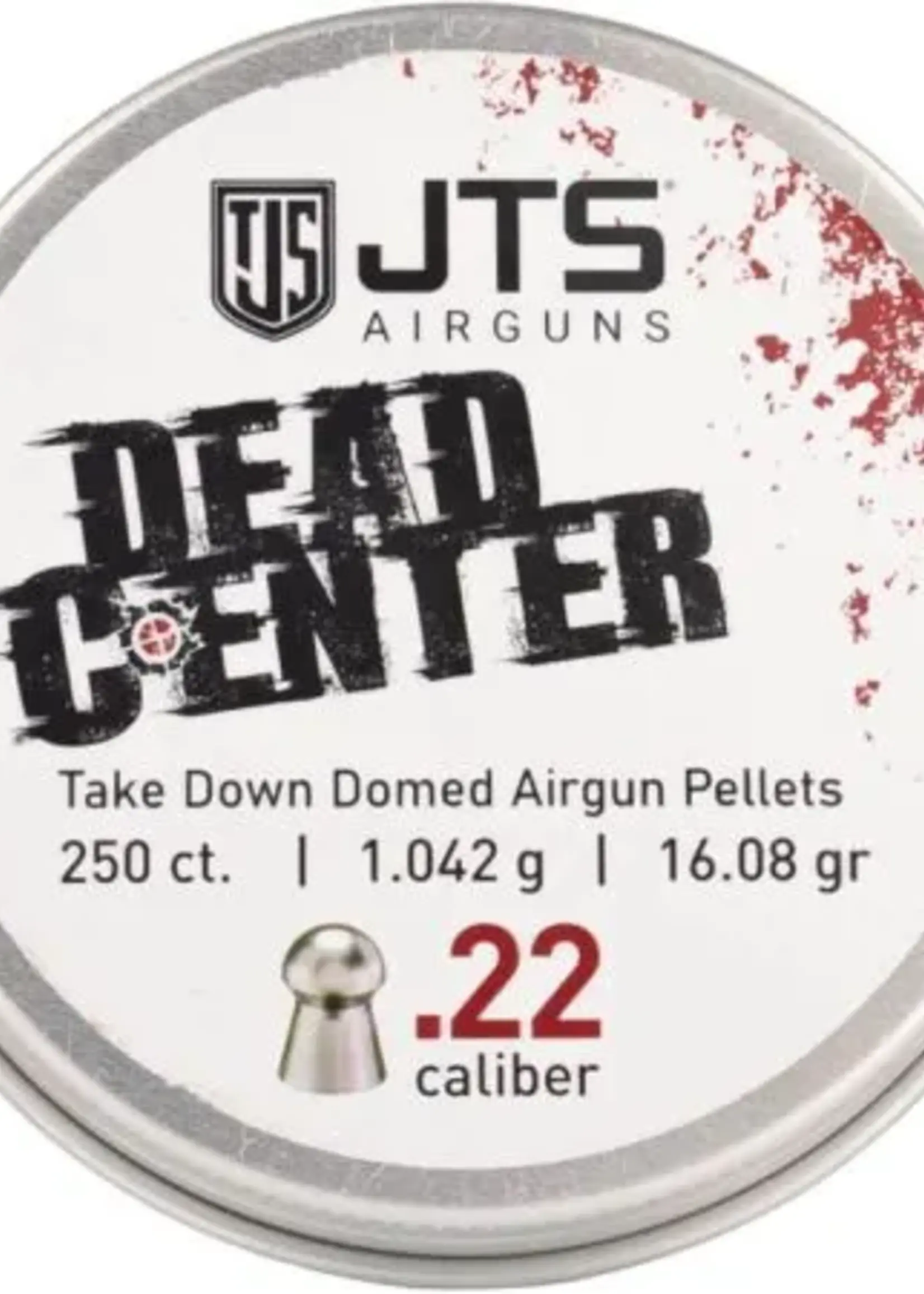 JTS Dead Center Precision Domed 5.5mm 250rds 16.08grain (1,042g)