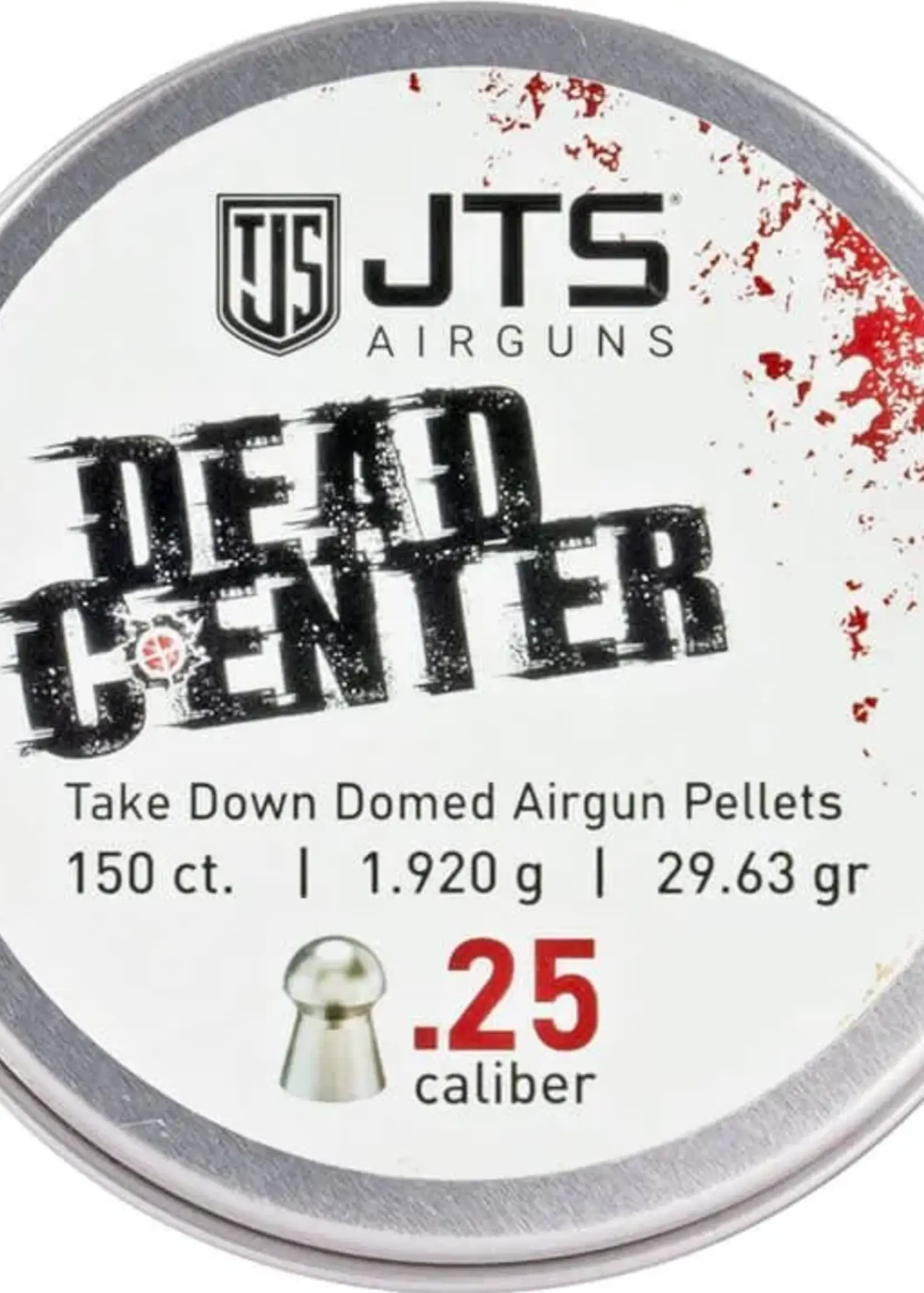 JTS Dead Center Precision Domed 6.35mm 150rds 29.63grain (1,920g)