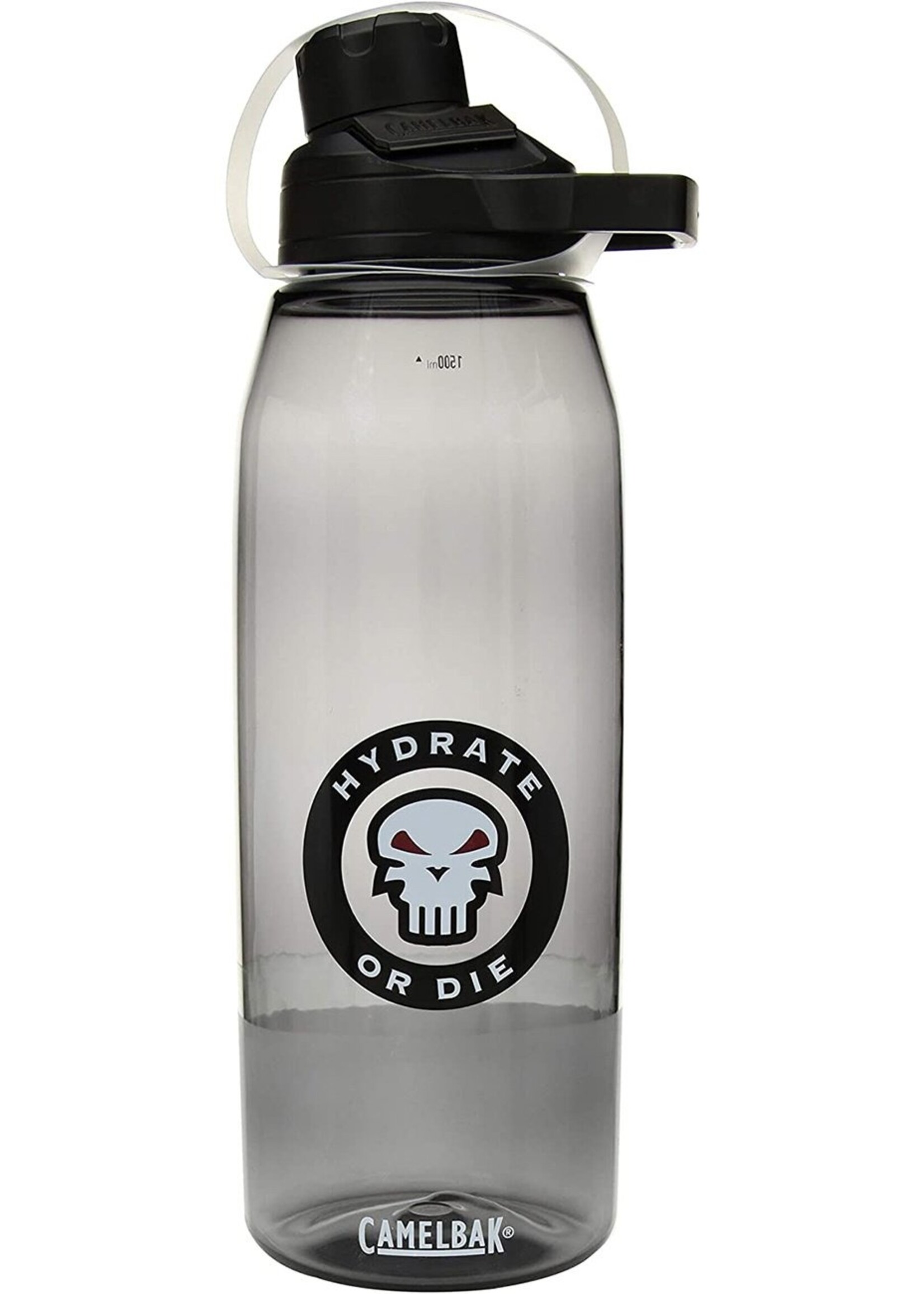 Camelbak Drinking Bottle Chute 1.5 liter Hydrate Or Die (Charcoal)