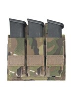 Warrior Assault Systems Triple Direct Action 9mm Pistol Mag Pouch (Multicam)