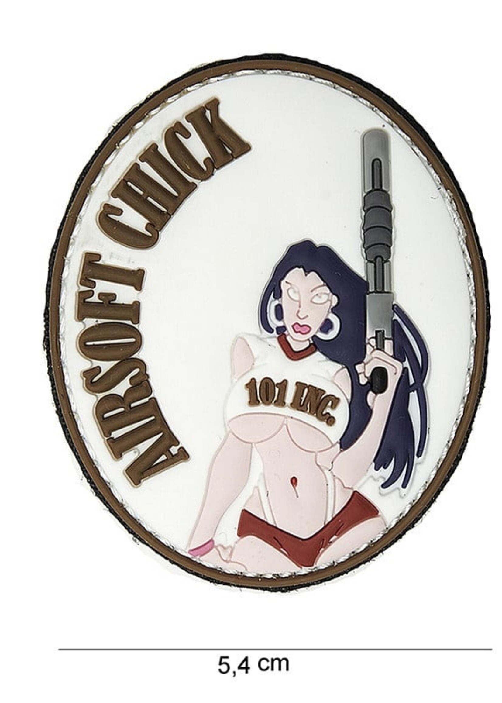 101 Inc Airsoft Chick PVC Patch