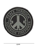 101 Inc Peace Through Superior Fire Power PVC Patch