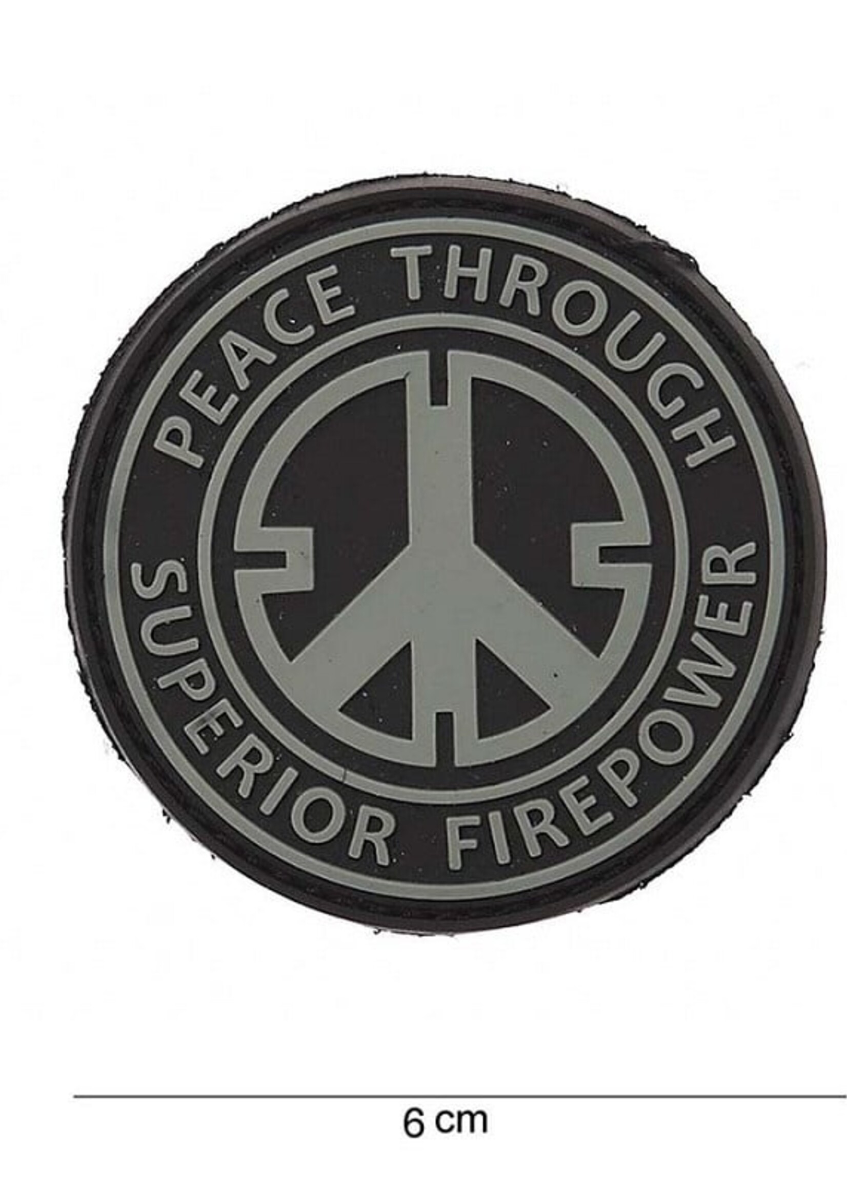 101 Inc Peace Through Superior Fire Power PVC Patch