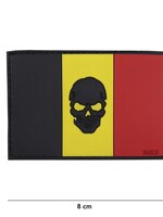 101 Inc Skull Flag Belgium PVC Patch