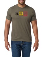 5.11 Tactical Belgium Fill Tee T-Shirt (Ranger Green)