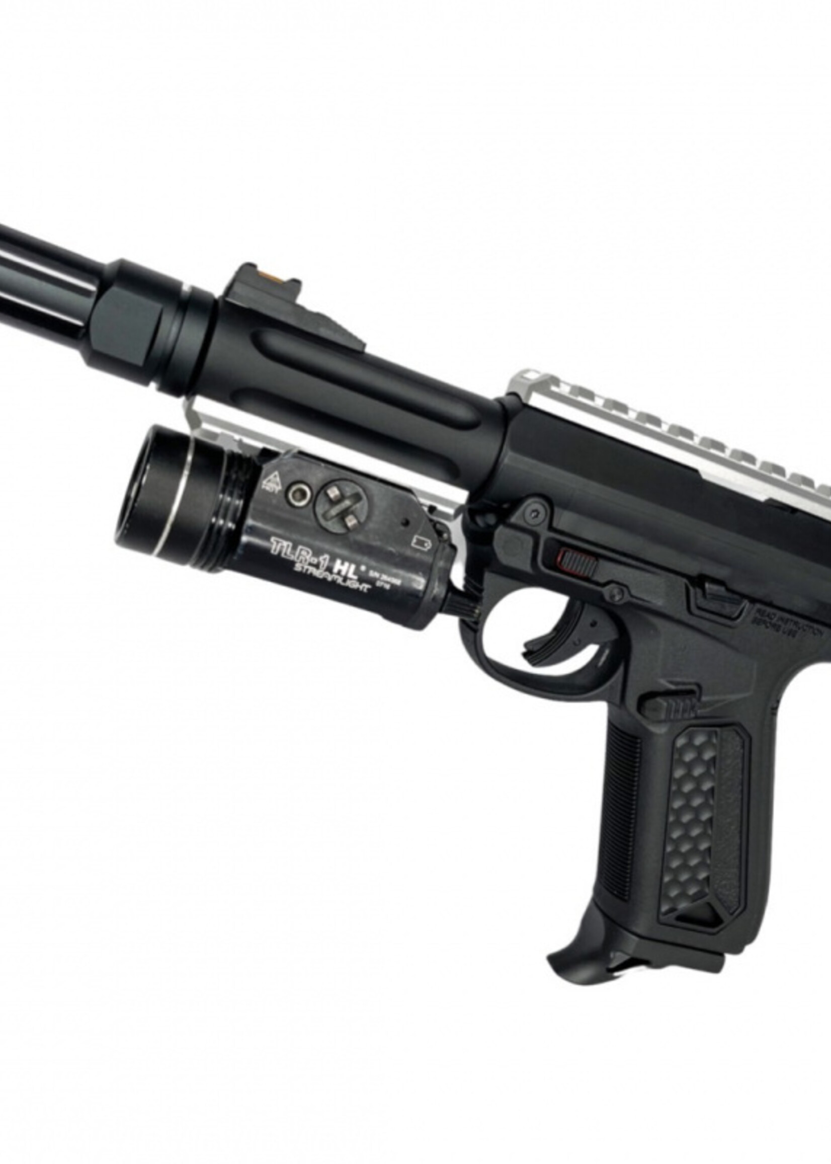 CTM TAC AAP-01 CNC Upper and Lower Picatinny Rail Set (Silver)