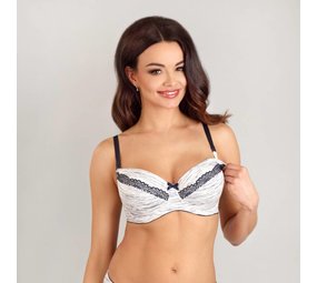 Lupoline Voedingsbh White Navy voorgevormd met beugel (1740) Lupoline Voedingsbh White Navy voorgevormd met beugel (1740)