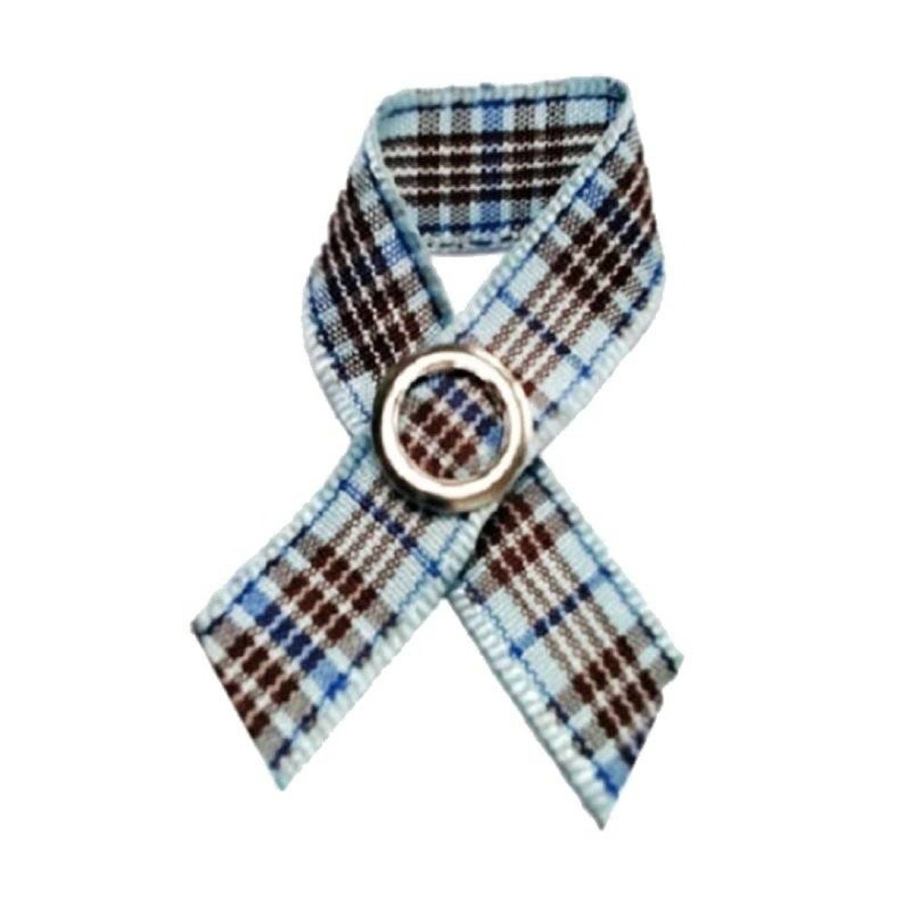 PoppeDop Boobytag Olivier Blauw/Witte Ruitjes