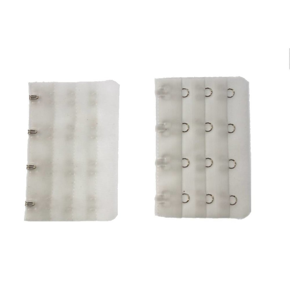 MooiEnZwanger Beha Verlengstuk / Verlenger 4 Haaks Wit (per stuk) MooiEnZwanger Beha Verlengstuk / Verlenger 4 Haaks Wit (per stuk)