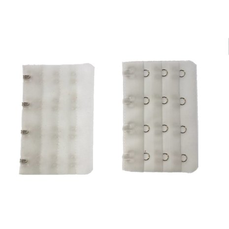 MooiEnZwanger Beha Verlengstuk / Verlenger 4 Haaks Wit (per stuk) MooiEnZwanger Beha Verlengstuk / Verlenger 4 Haaks Wit (per stuk)