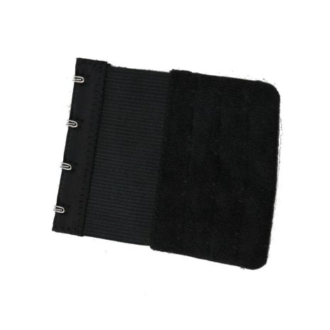 MooiEnZwanger Beha Verlengstuk / Verlenger 4 Haaks met Elastiek Zwart (per stuk) MooiEnZwanger Beha Verlengstuk / Verlenger 4 Haaks met Elastiek Zwart (per stuk)