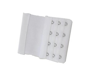 MooiEnZwanger Beha Verlenger 4 Haaks met Elastiek Wit (per stuk)