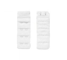 MooiEnZwanger Beha Verlengstuk 2 Haaks Wit (2 Pack)